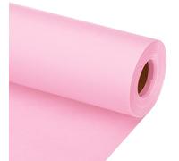 PATIKIL Papel de Regalo 12"x800" (66') Rollo de Papel Kraft de 80 GSM para Envolver Regalos Tablón de Anuncios Envoltura de Ramo de Flores Color Rosa