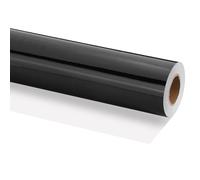 PATIKIL Papel de Regalo Metálico, 40cm x 20m Papel de Envoltura Mate, Rollo de 120 G/M² para Regalo de Fiestas, Boda, Cumpleaños, Mujeres y Hombres, Negro