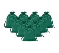 PATIKIL Paquete De 20 Bolsas De Satén Con Cordón 6 x 8 Pulgadas Verde | Bolsas Mini De Regalo Para Bodas, Embalaje Para Cumpleaños Navidad Joyería Fiestas Almacenamiento
