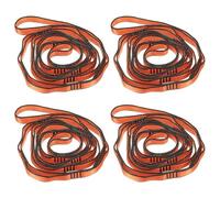 PATIKIL Paquete De 4 Correas Daisy Chain De 71 Pulgadas con 8 Lazos Naranja