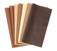 PATIKIL Paquetes de Tela de Algodón, 7 Piezas de 50 X 50 Cm Cuadrados de Tela de Color Sólido Precortados para Coser Patchwork Quilting Manualidades, Marrón