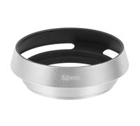 PATIKIL Parasol 52mm Universal Metal Hueco Y Curveado con Rosca para Fujifilm Nikon Pentax Color Plateado