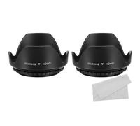 PATIKIL Parasol de Objetivo de 58mm, 2 Unidades, Protector de Parasol de Floreses con Paño de Limpieza para Bloquear el Exceso de Luz Solar y Reducir los Destellos