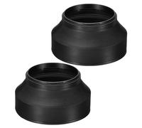 PATIKIL Parasol de Objetivo de 72mm, 2 Unidades, Protector de Goma Plegable para Bloquear el Exceso de Luz Solar y Reducir los Destellos y Deslumbramientos del Objetivo, Negro