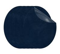PATIKIL Parches De Plancha 11 X 14 Cm, 6 Piezas Parches Ovalados Para Codos Parches Para Reparar Rodillas Aplicaciones De Tela De Gamuza Para Reparar Y Decorar Camisas, Azul Oscuro