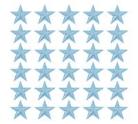 PATIKIL Parches Termoadhesivos, 33 Paquete 5 Estrella Coser Bordados Parches Apliques Adornos para Ropa Chaquetas Sombrero Mochila Reparación Adornos, Cielo Azul
