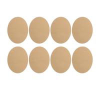 PATIKIL Parches Termoadhesivos Juego de 8 Parches de Terciopelo para Coderas y Rodilleras Kit de Parches de Reparación y Decoración para Ropa Pantalones Chaquetas Albaricoque