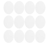 PATIKIL Parches Termoadhesivos Kit de 12 Parches de Terciopelo para Coderas y Rodilleras Parches de Reparación Ovalados para Ropa Pantalones Camisas Chaquetas Decoración Crema