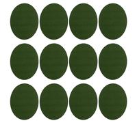 PATIKIL Parches Termoadhesivos Pack de 12 Parches de Terciopelo para Coderas y Rodilleras Kit de Parches de Reparación y Decoración para Ropa Pantalones Camisas Chaquetas Verde
