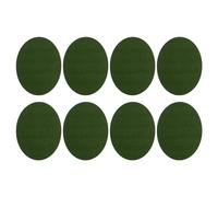 PATIKIL Parches Termoadhesivos Pack de 8 Parches de Terciopelo para Coderas y Rodilleras Kit de Parches de Reparación y Decoración para Ropa Pantalones Camisas Chaquetas Verde