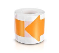 PATIKIL Pegatinas de Flecha, 3"x6" Flecha Piso Pegatina Cinta, 200uds Flecha Adhesivo Piso Marcador Pegatina Direccional Flecha Calcomanía Grande, Naranja