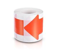 PATIKIL Pegatinas de Flecha, 3"x6" Flecha Piso Pegatina Cinta, 200uds Flecha Adhesivo Piso Marcador Pegatina Direccional Flecha Calcomanía Grande, Rojo