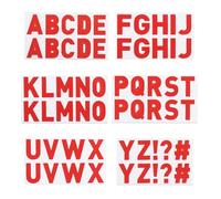 PATIKIL Pegatinas de Letras de 1 Pulgada, 75 Piezas 6 Hojas de Pegatinas de Letras Del Alfabeto Autoadhesivas para Decorar Tablones de Anuncios, Rojo