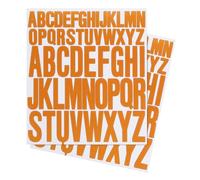 PATIKIL Pegatinas de Letras de 1 Pulgada Y 2 Pulgadas, 12 Hojas de Adhesivos de Letras de Vinilo Autoadhesivas para Decorar Buzones, Ventanas, Puertas, Gorras, Color Naranja