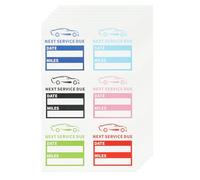 PATIKIL Pegatinas de Próximo Servicio 2", Paquete de 120 Etiquetas Autoadhesivas para Cambio de Aceite para Coche Camión Reparación de Automóviles, 6 Colores