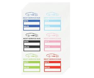 PATIKIL Pegatinas de Próximo Servicio 2", Paquete de 120 Etiquetas Autoadhesivas para Cambio de Aceite para Coche Camión Reparación de Automóviles, 6 Colores