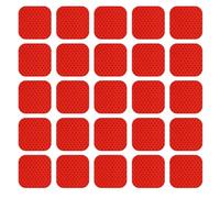 PATIKIL Pegatinas Reflectantes 30 unidades de Pegatinas Reflectantes de Alta Visibilidad y Resistente al Agua para Bicicletas Motocicletas Rojo (Cuadradas)