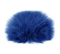 PATIKIL Peludo Micrófono Parabrisas 7mm x 60mm Micrófono Cubierta Parabrisas para Interior Exterior Micrófono Oscuro Azul