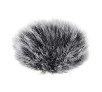 PATIKIL Peludo Micrófono Parabrisas 7mm x 60mm Micrófono Cubierta Parabrisas para Interior Exterior Micrófono Blanco Negro