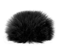 PATIKIL Peludo Micrófono Parabrisas 7mm x 60mm Micrófono Cubierta Parabrisas para Interior Exterior Micrófono Negro