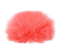 PATIKIL Peludo Micrófono Parabrisas 7mm x 62mm Micrófono Cubierta Parabrisas para Interior Exterior Micrófono Naranja