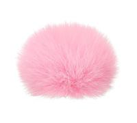 PATIKIL Peludo Micrófono Parabrisas 7mm x 65mm Micrófono Cubierta Parabrisas para Interior Exterior Micrófono Rosado