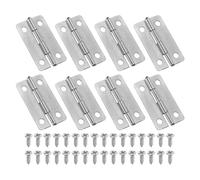 PATIKIL Pequeñas Bisagras de Perno de 1-3/16 Pulgadas Paquete de 8 Bisagras Mini para Joyeros Cajas de Madera Cajones Puertas de Gabinetes Plateadas