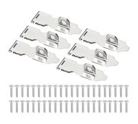 PATIKIL Pestillo de Cerrojo para Puerta de 2.6 Pulgadas, 6 Piezas de Cerrojo de Seguridad de Acero Inoxidable con Tornillos para Puertas, Portones, Armarios, Closets, Color Plateado