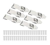 PATIKIL Pestillo de Cerrojo para Puerta de 2.9 Pulgadas, 6 Piezas de Cerrojo de Seguridad de Acero Inoxidable con Tornillos para Puertas, Portones, Armarios, Closets, Color Plateado