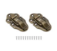 PATIKIL Pestillo de Palanca de Estilo Retro con Pico de Pato 2 Piezas Cierres Metálicos Pequeños Vintage con Tornillo de Montaje para Caja de Joyería Caja de Madera Manualidades Bronce
