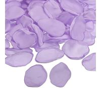 PATIKIL Pétalos de Rosa, 200Pcs Pétalos de Flores Seda Artificiales Pétalos de Rosa Falsos para Esparcir por Boda, Fiestas, Pedidas, Decoración de Mesa de Ducha Nupcial Morado Claro