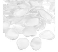PATIKIL Pétalos de Rosa, 200Pcs Pétalos de Flores Seda Artificiales Pétalos de Rosa Falsos para Esparcir por Boda, Pedidas, Fiestas, Decoración de Mesa Nocturna Romántica, Blanco