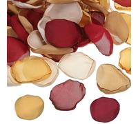 PATIKIL Pétalos de Rosa, 200Pcs Pétalos de Flores Seda Artificiales Pétalos de Rosa Falsos para Esparcir por Boda, Fiestas, Pedidas, Decoración de Mesa de Ducha Nupcial, Rojo Vino Mezclado