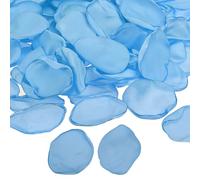 PATIKIL Pétalos de Rosa, 400Pcs Pétalos de Flores Seda Artificiales Pétalos de Rosa Falsos para Esparcir por Boda, Fiestas, Pedidas, Decoración de Mesa de Ducha Nupcial, Azul Cielo