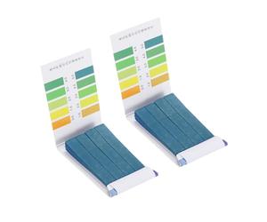 PATIKIL PH Prueba Tiras 0.5-5, 2 Paquete 80 Indicador Papeles Tornasol Probador para Agua Comida Suelo Alcalinas Ácidas Pruebas