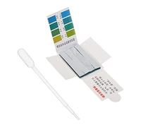 PATIKIL PH Prueba Tiras, 5 Uds/400 Tiras PH 3.8-5.4 Tornasol Prueba Papel con 5 Uds Prueba Cuentagotas para Agua Comida Suelo Prueba Ácido, Gris