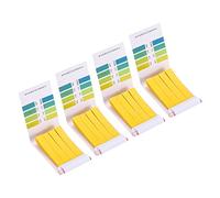 PATIKIL PH Prueba Tiras 6.4-8.0, 4 Paquete 80 Indicador Papeles Tornasol Probador para Agua Comida Suelo Alcalinas Ácidas Pruebas