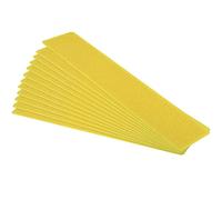 PATIKIL Pickleball Cancha Marcador Kit, 12 Paquete Cancha Línea Marcador Pickleball Líneas para Exterior Cancha PVC Plástico Línea Marcadores, Amarillo