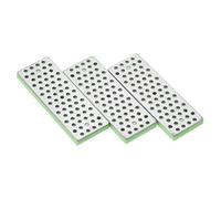 PATIKIL Piedra de diamante extrafina de 70 mm, grano 1000, para esquí, snowboard, paquete de 3 afiladores de bordes de esquí, limas de borde de diamante, piedra de afilar para snowboard, verde