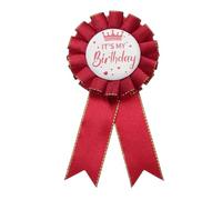PATIKIL Pin De Cinta De Cumpleaños, 5.9 x 2.8" Cinta De Tela De Premio Pin IT'S MY Birthday Para Fiestas Adultos Mujeres Decoraciones De Fiesta Accesorios De Celebración Regalo, Rojo Vino
