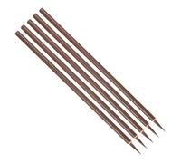 PATIKIL Pincel de Caligrafía China, 5 Unidades, Pincel Tradicional de Escritura y Acuarela para Dibujar, Pintar, Escribir, Suministros de Arte, Marrón