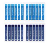 PATIKIL Pinturas al Óleo Suaves, 24 Unidades de Pasteles al Óleo en Crema de Color Azul Cielo y Azul Oscuro, Suministros de Arte para Pintura, Dibujo, Mezcla y Graffiti