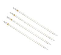 PATIKIL Pipetas Graduadas Con Cuentagotas 4 Pcs 20ml Reutilizable Vidrio Borosilicato Para Transferir Líquidos Para Laboratorio, Química, Transparente