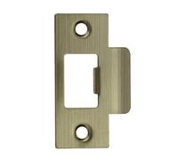 PATIKIL Placa de Cierre de Puerta de 2-3/4", 1 Pieza Placa de Cierre de T de Acero Inoxidable para Perno de Cierre, Placa Trasera de Puerta para Uso en Puertas, Bronce
