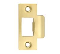 PATIKIL Placa de Cierre de Puerta de 2-3/4", 1 Pieza Placa de Cierre de T de Acero Inoxidable para Perno de Cierre, Placa Trasera de Puerta para Uso en Puertas, Dorado