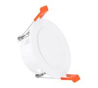 PATIKIL Placa de Cubierta de Techo de Resorte 2.5" Recorte de Luz Empotrada para Agujero de Downlight con Panel Decorativo con Hebilla para Aberturas de Techo de 2.7-3.1" Blanco