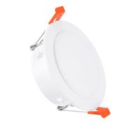 PATIKIL Placa de Cubierta de Techo de Resorte de 3.3" Recorte de Luz Empotrada para Agujero de Foco con Panel Decorativo con Hebilla para Aberturas de Techo de 3.5-4.1" Blanco