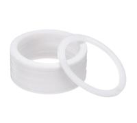 PATIKIL Planas Arandelas, 50uds 55mm OD 45mm ID 2mm Grosor PTFE Sello Arandelas Brida Junta Sellado Junta para Grifo Tubería Agua Manguera