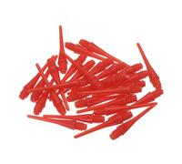 PATIKIL Plástico Dardo Puntas 2BA Rosca, 50 Paquete Suave Punta Dardo Puntos Reemplazo Dardo Accesorios, Rojo