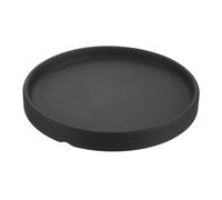 PATIKIL Plato para Maceta de 6 Pulgadas, Bandeja Redonda de Cerámica para Plantas de Interior y Exterior, Color Negro | Bandeja redonda de cerámica para goteo de flores, para interiores y exteriores